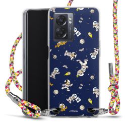 New Carry Case Transparent Stoff colourful/silber