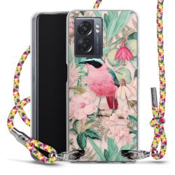 New Carry Case Transparent Stoff colourful/silber