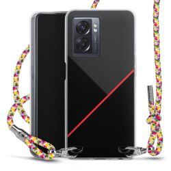 New Carry Case Transparent Stoff colourful/silber