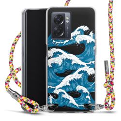 New Carry Case Transparent Stoff colourful/silber