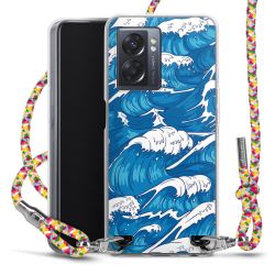 New Carry Case Transparent Stoff colourful/silber