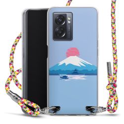 New Carry Case Transparent Stoff colourful/silber