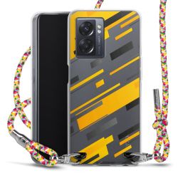 New Carry Case Transparent Stoff colourful/silber