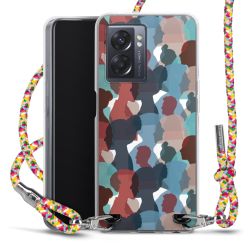 New Carry Case Transparent Stoff colourful/silber