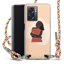 New Carry Case Transparent Stoff colourful/silber