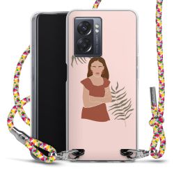 New Carry Case Transparent Stoff colourful/silber