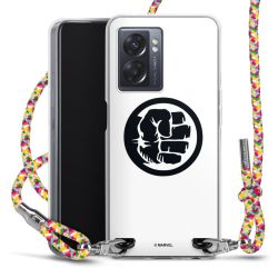 New Carry Case Transparent Stoff colourful/silber