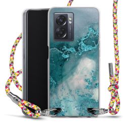 New Carry Case Transparent Stoff colourful/silber