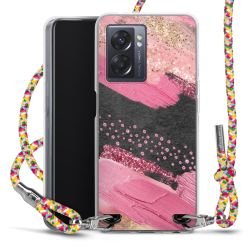 New Carry Case Transparent Stoff colourful/silber