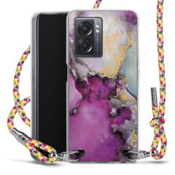 New Carry Case Transparent Stoff colourful/silber