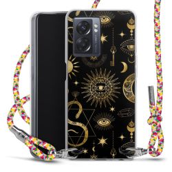 New Carry Case Transparent Stoff colourful/silber