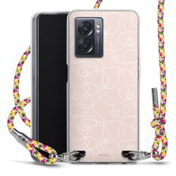 New Carry Case Transparent Stoff colourful/silber