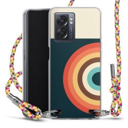 New Carry Case Transparent Stoff colourful/silber