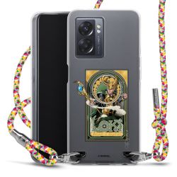 New Carry Case Transparent Stoff colourful/silber