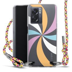 New Carry Case Transparent Stoff colourful/silber