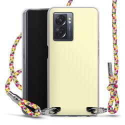 New Carry Case Transparent Stoff colourful/silber