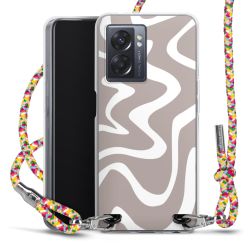 New Carry Case Transparent Stoff colourful/silber