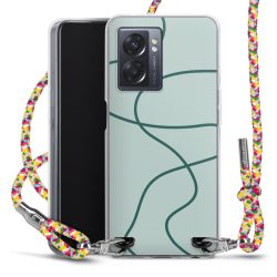 New Carry Case Transparent Stoff colourful/silber