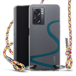 New Carry Case Transparent Stoff colourful/silber