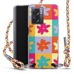 New Carry Case Transparent Stoff colourful/silber