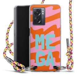 New Carry Case Transparent Stoff colourful/silber