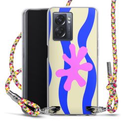 New Carry Case Transparent Stoff colourful/silber