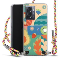 New Carry Case Transparent Stoff colourful/silber