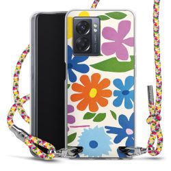 New Carry Case Transparent Stoff colourful/silber