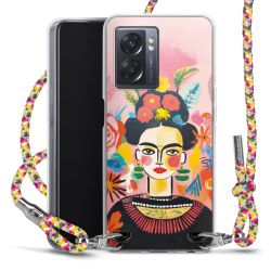 New Carry Case Transparent Stoff colourful/silber