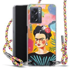 New Carry Case Transparent Stoff colourful/silber