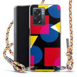 New Carry Case Transparent Stoff colourful/silber