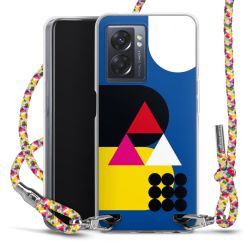 New Carry Case Transparent Stoff colourful/silber