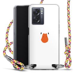 New Carry Case Transparent Stoff colourful/silber