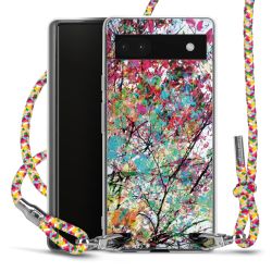 New Carry Case Transparent Stoff colourful/silber