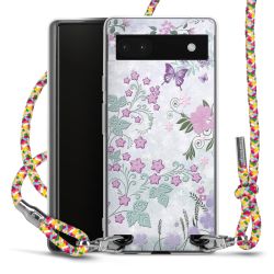 New Carry Case Transparent Stoff colourful/silber