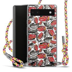 New Carry Case Transparent Stoff colourful/silber