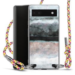 New Carry Case Transparent Stoff colourful/silber