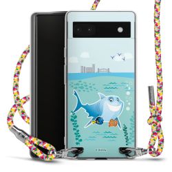 New Carry Case Transparent Stoff colourful/silber