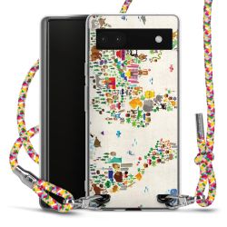 Carry Case Transparent Fabric colourful