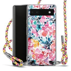 New Carry Case Transparent Stoff colourful/silber