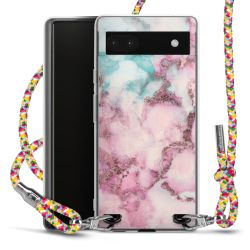 New Carry Case Transparent Stoff colourful/silber