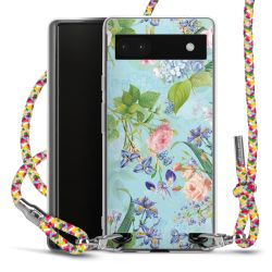 New Carry Case Transparent Stoff colourful/silber