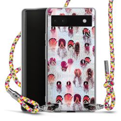 Carry Case Transparent Fabric colourful