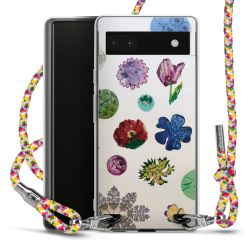 New Carry Case Transparent Stoff colourful/silber