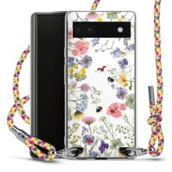 New Carry Case Transparent Stoff colourful/silber