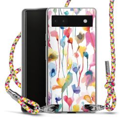 New Carry Case Transparent Stoff colourful/silber