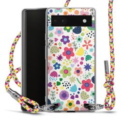 New Carry Case Transparent Stoff colourful/silber