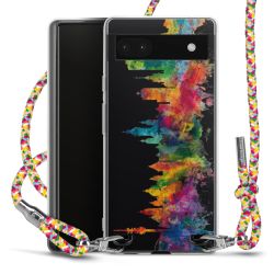 New Carry Case Transparent Stoff colourful/silber