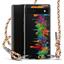 New Carry Case Transparent Stoff colourful/silber