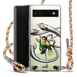 New Carry Case Transparent Stoff colourful/silber